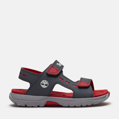 Timberland Moss Jump Backstrap Sandal for Youth in Dark Grey, Grey