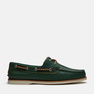 Timberland Lake House Classic 2-Eye Boat Shoe for Men in Green, Man, Green