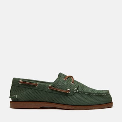 Timberland Classic Boat Shoe for Women in Green, Woman, Green