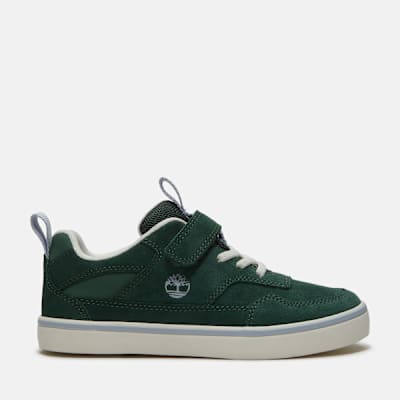 Timberland Stone Jump Hook-and-Loop Trainer for Youth in Green, Green