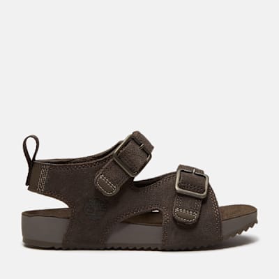 Timberland Castle Island Backstrap Sandal for Toddler in Dark Grey, Grey