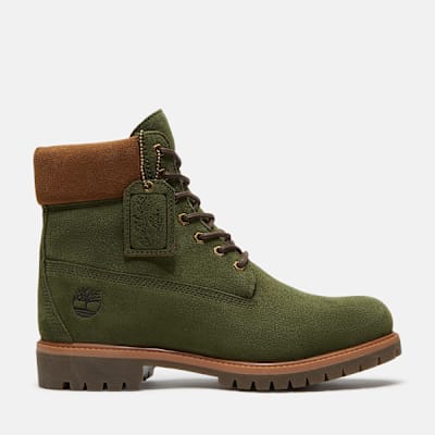 Timberland Premium 6-Inch Waterproof Boot for Men in Green, Man, Green