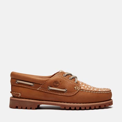 Timberland Authentic 3-Eye Boat Shoe for Women in Brown/Beige, Woman, Brown