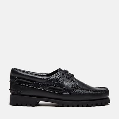 Timberland Authentic 3-Eye Boat Shoe for Women in Black, Woman, Black
