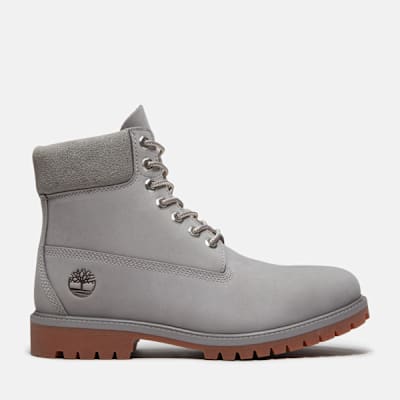 Timberland Heritage 6-Inch Waterproof Boot for Men in Grey, Man, Grey
