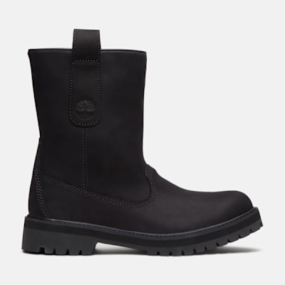 Timberland Heritage Mid Pull-On Boot for Men in Black, Man, Black