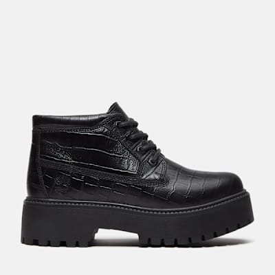 Timberland Stone Street Platform Mid Boot for Women in Black, Woman, Black