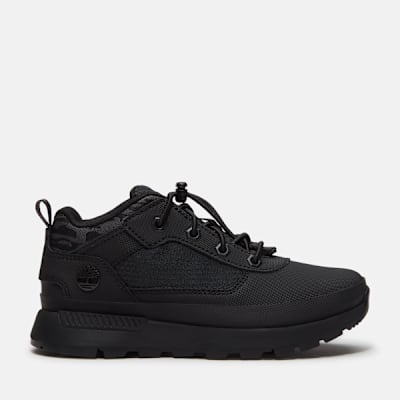 Timberland Field Trekker Bungee Trainer for Youth in Black, Black