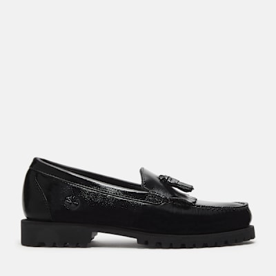 Timberland All Gender Authentic Kiltie Loafer in Black, Black