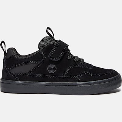 Timberland Stone Jump Hook-and-Loop Trainer for Youth in Black, Black