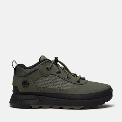 Timberland Field Trekker Bungee Trainer for Youth in Dark Green, Green