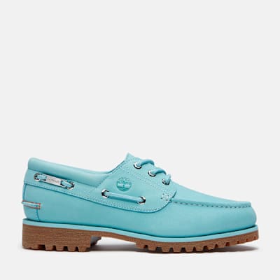 Timberland x Jacquemus Authentic Boat Shoe in Light Blue, Man, Blue