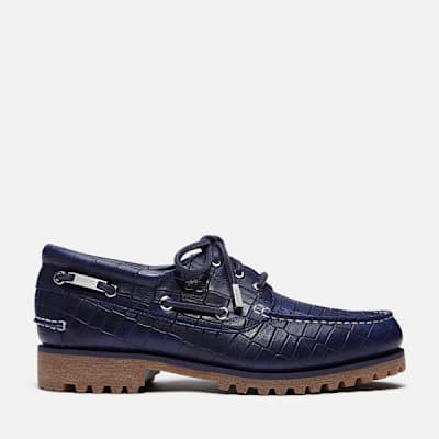 Timberland x Jacquemus Authentic Boat Shoe in Dark Blue, Blue