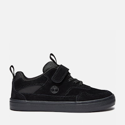 Timberland Stone Jump Hook-and-Loop Trainer for Junior in Black, Black