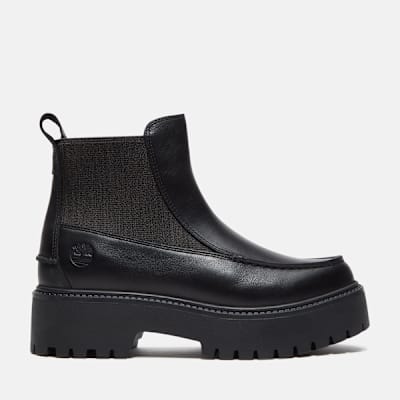Timberland Stone Street Platform Chelsea Boot for Women in Black, Woman, Black