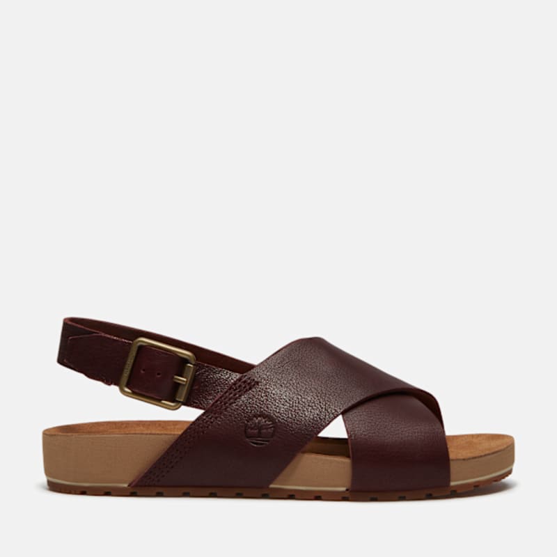Timberland Malibu Waves Basic Backstrap Sandal for Women in Burgundy, Woman, Burgundy