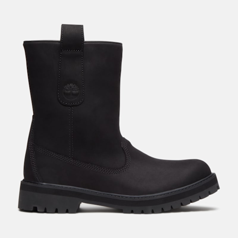 Timberland Heritage Mid Pull-On Boot for Men in Black, Man, Black