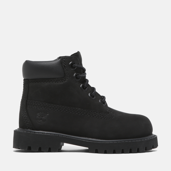 Timberland - Timberland Premium 6 Inch Boot for Toddler in Black, Black, Size: 10