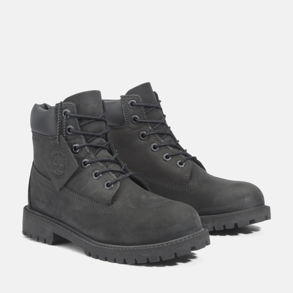Wasserdichter Timberland Premium 6 Inch Boot fur Kinder in Schwarz