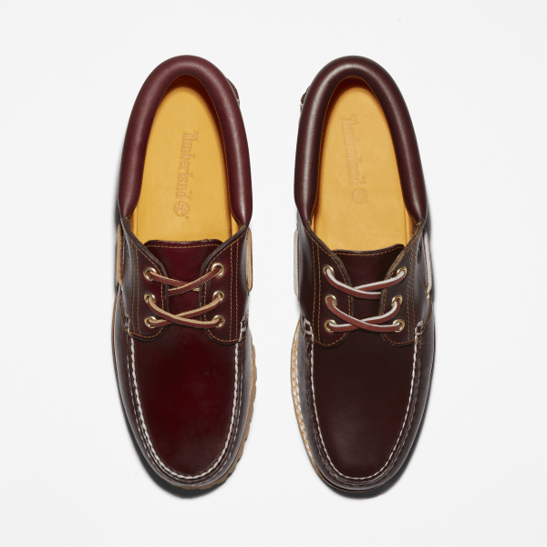 【新品】Timberland 3eye Classic Burgundy Men's 3-Eye Lug Handsewn Boat Shoe - Burgundy | Timberland US