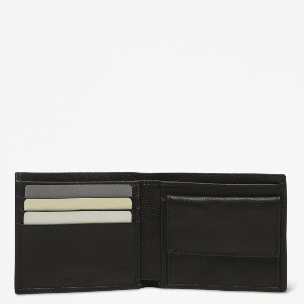 Portafoglio Bifold con Portamonete Kennebunk da Uomo in colore nero