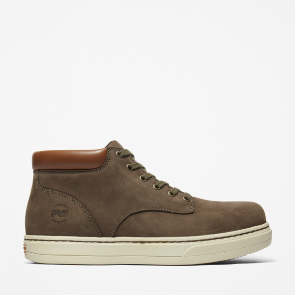 Timberland Pro Disruptor Chukka Steel-toe Work Boot Voor Heren In Bruin Bruin, Grootte 41.5