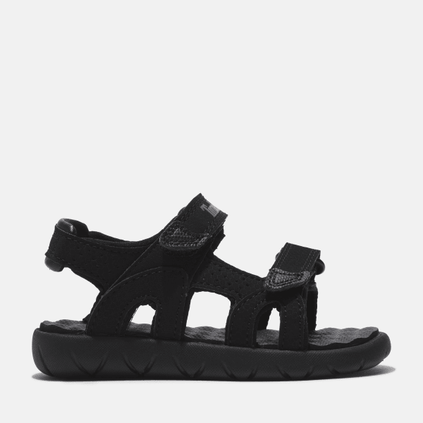 Timberland - Perkins Row Backstrap Sandal for Toddler in Black, Black, Size: 7.5