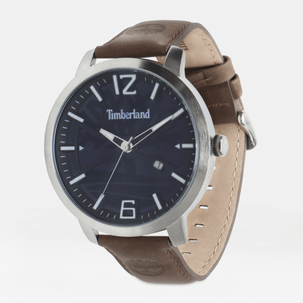 Timberland - Clarksville Horloge voor Heren in blauw/bruin, Man, bruin