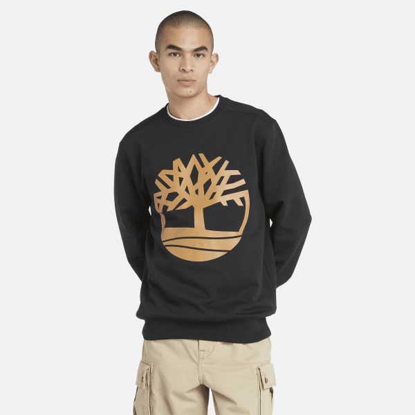 Timberland - Kennebec River sweatshirt met ronde hals voor heren in zwart, Man, zwart, Grootte: L