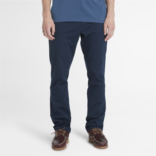 Timberland Squam Lake Chino Met Stretch Voor Heren In Marineblauw Marineblauw, Grootte 33 x 32