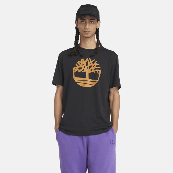 Timberland Kennebec River Tree Logo T-Shirts op kleur bruin, Maat 3XL