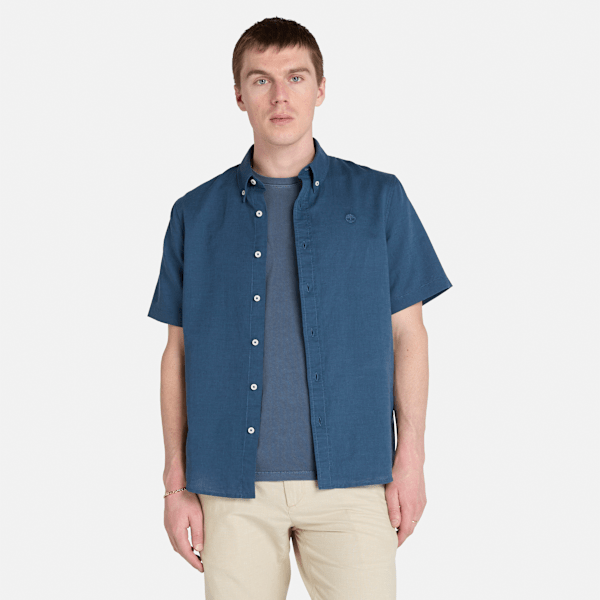 Timberland - Lovell Lake Short-Sleeve Shirt for Men in Blue, Man, Blue, Size: S