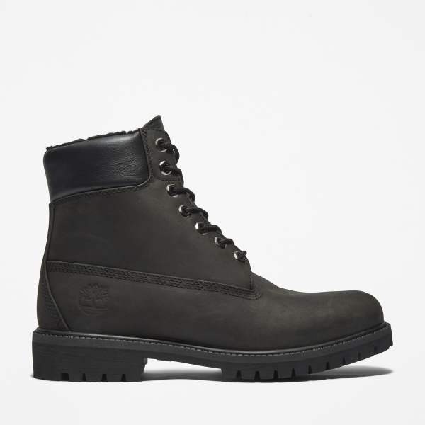 Timberland Premium 6 Inch Waterproof Winterboot Voor Heren In Zwart Zwart, Grootte 45