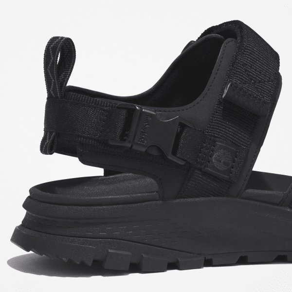 Garrison Trail Two Strap Sandal for Men in Black