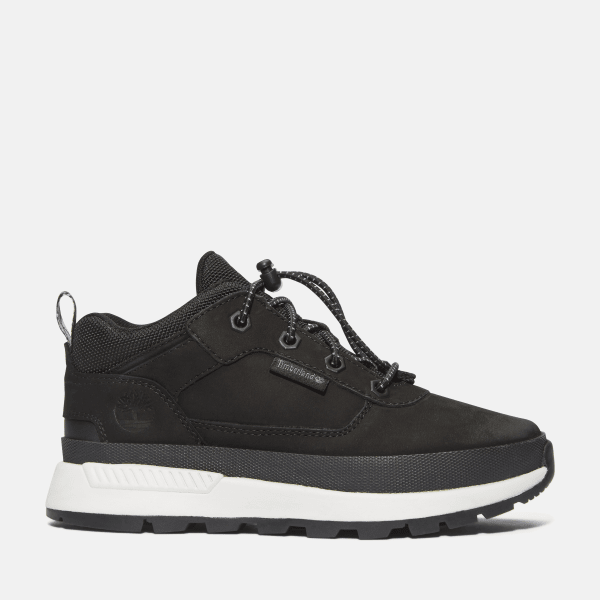 Timberland - Field Trekker Bungee Trainer for Youth in Black, Black, Size: 2.5