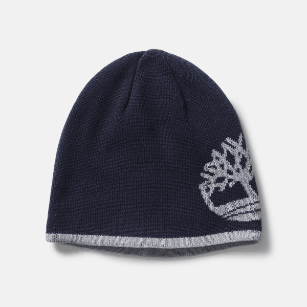Timberland - Omkeerbare beanie voor heren in donkerblauw, Man, blauw