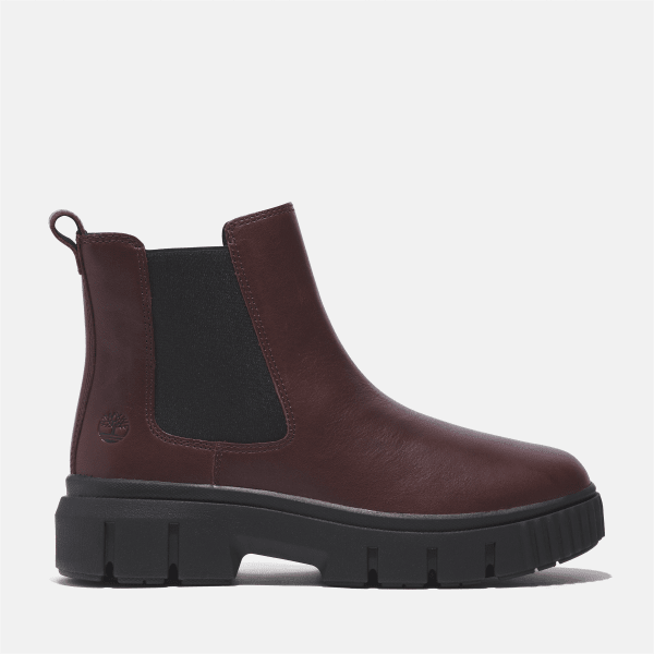 Timberland - Field Mid Chelseaboot voor dames in donkerrood, Vrouw, rood, Grootte: 36