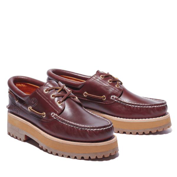 Alife x Timberland® 3-Eye Classic Lug Boat Shoe for Men in Burgundy