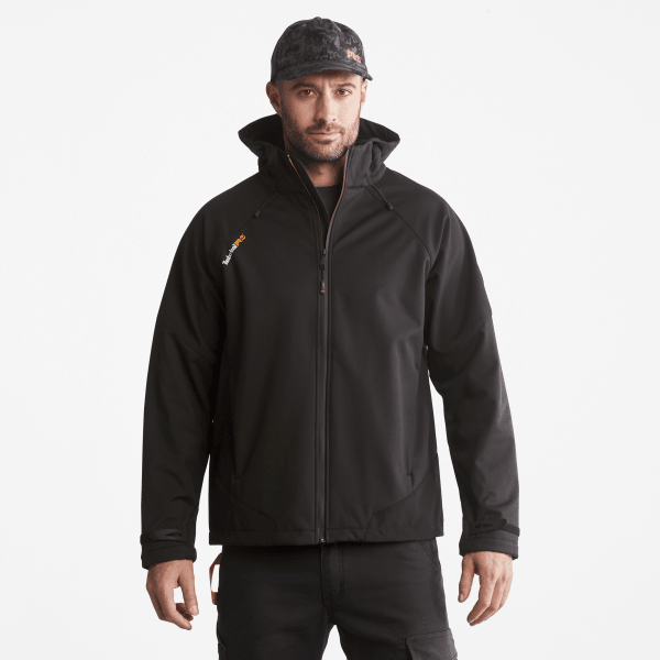 Timberland - Powerzip Softshell Jack met capuchon voor heren in zwart, Man, zwart, Grootte: 4XL