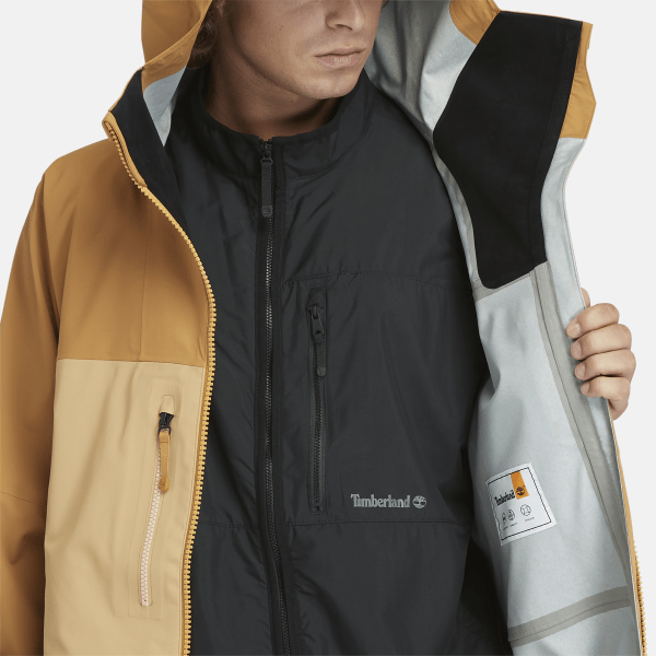 Caps Ridge Waterproof Motion Jacket For Men in Yellow