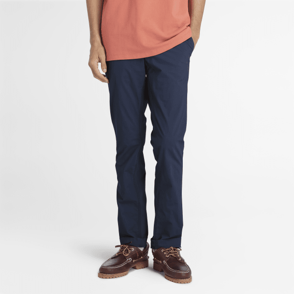 Timberland - Claremont Poplin Chino Trouser for Men in Dark Blue, Man, Blue, Size: 32