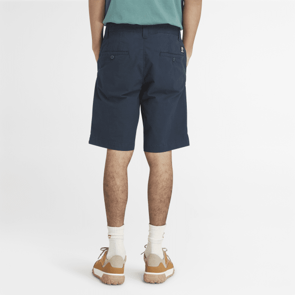 Claremont Poplin Chino Shorts for Men in Dark Blue