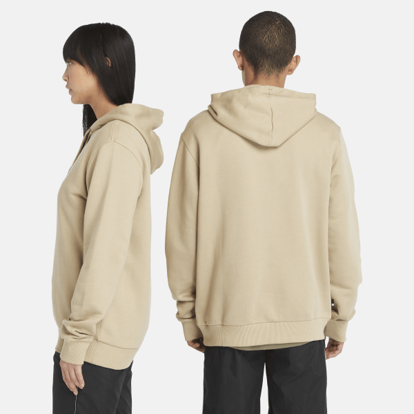 All Gender Front Graphic Hoodie in Beige