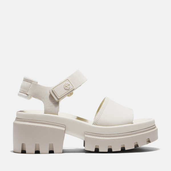 Timberland - Everleigh Backstrap Sandal for Women in White, Woman, White, Size: 5