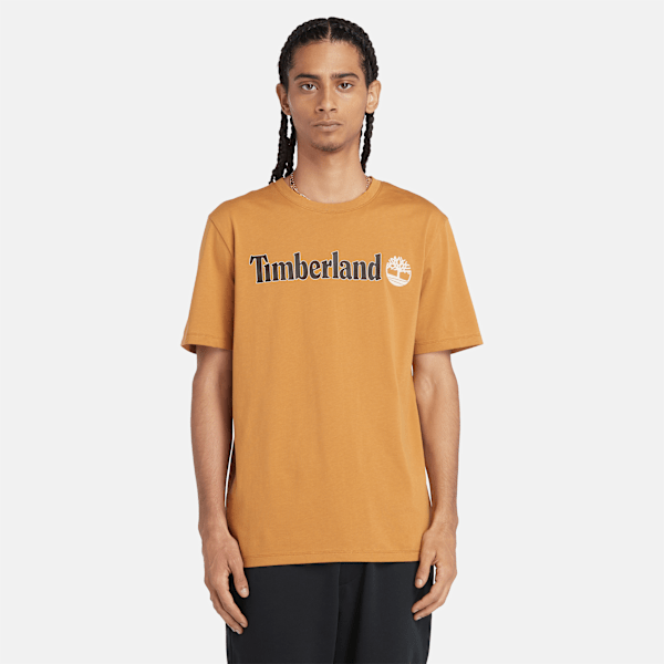 Timberland Kennebec River T-Shirts Mannen op kleur bruin, Maat L