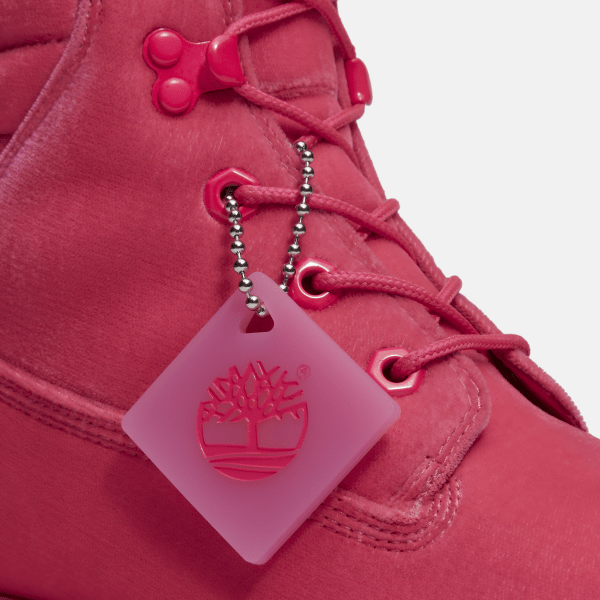 Jimmy Choo x Timberland® Puffer-collar Boot for Women in Pink