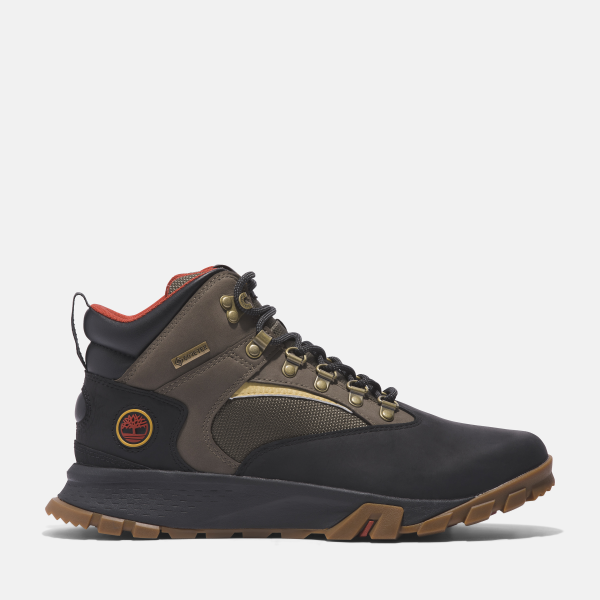 Timberland Waterdichte Mount Lincoln Halfhoge Wandelschoen Voor Heren In Zwart En Bruin Zwart, Grootte 39.5