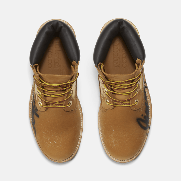 Jimmy Choo x Timberland® Spray-Painted Boot for Women in Yellow