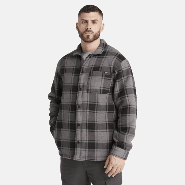 Timberland - Timberland PRO Gritman Overshirt van zware fleece voor heren in grijs, Man, grijs, Grootte: S