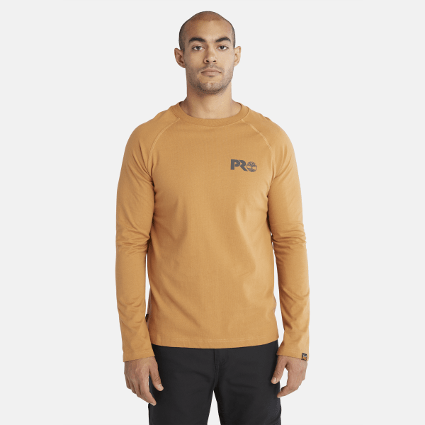 Timberland Pro Core T-shirt Met Lange Mouwen Voor Heren In Oranje Oranje, Grootte XXL